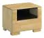 Nachtkästchen Eiche / Schwarz 44x50x35 (HxBxT) MDF Abbildung