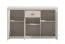 Kommode | 3 Drehtüren | 1 Schublade | Farbe: Kaschmir | 6 Fächer | ABS-Kanten | Maße: 147,5 x 41,5 x 91,5 cm | Sideboard | Griffe & Beine: Metall