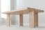 Couchtisch | Farbe: Eiche gebleicht | Massivholz | Eichenholz geölt | Travertin Stein | 102 x 60 x 41,5 cm | stabile Beine | Minimalistisch