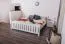 Jugendbett Kiefer massiv Vollholz weiß 65, inkl. Lattenrost - 180 x 200 cm (B x L)