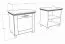 Sitzbank mit Stauraum / Schuhschrank Cuenca 09, Farbe: Eiche / Weiß - Abmessungen: 60 x 60 x 39 cm (H x B x T)