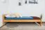 Einzelbett / Gästebett Kiefer massiv Vollholz Erlefarben 78, inkl. Lattenrost - 100 x 200 cm