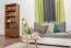 Bücherregal Kiefer massiv Vollholz Eichefarben B003 - Abmessung 190 x 80 x 42 cm (H x B x T)