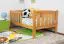Kinderbett / Juniorbett Kiefer massiv Vollholz Erlefarben 96, inkl. Lattenrost - 90 x 160 cm (B x L)