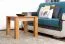 Couchtisch Kiefer massiv Vollholz Erlefarben Junco 485 – Abmessung: 60 x 60 x 50 cm (B x T x H)