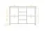 Kommode Tasman 13 Kernbuche massiv geölt - Abmessungen: 77 x 115 x 45 cm (H x B x T)