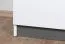 Kinderzimmer - Schiebetürenschrank / Kleiderschrank Frank 14, Farbe: Weiß / Grau - 189 x 120 x 60 cm (H x B x T)