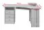 Schreibtisch Kiefer massiv Vollholz Eichefarben Rustikal Junco 185 - Abmessungen: 74 x 138 x 83 cm (H x B x T)