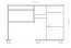 Schreibtisch Junco 196 mit Schublade und Tastaturfach,  Kiefer massiv Vollholz natur, 81,50 x 115 x 55 cm, 3 Fächer, robust und langlebig, 3 Fächer
