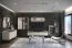 Wohnzimmer Komplett - Set A Manono | 7-teilig | Farbe: Creme | LED-Beleuchtung | Soft Close System | Metallbeine