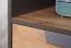 Jugendzimmer Schrank Sprimont 03, Farbe: Grau / Eiche - Abmessungen: 195 x 45 x 40 cm (H x B x T)