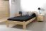 Kinderbett 90 x 200 cm | Massivholz: Kiefer | Natur Lackiert | inkl. Rollrost Abbildung