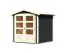 Kleines Gartenhaus / Gartenhütte mit Satteldach, Farbe: Anthrazit, Grundfläche: 3,16 m²