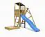 Spielturm / Kletterturm Tomi inkl. Einzelschaukel, Sandkasten und Wellenrutsche FSC®