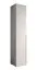 Schmaler Kleiderschrank mit 6 Fächer Karpaten 01, Farbe: Weiß - Abmessungen: 236,5 x 50 x 47 cm (H x B x T)