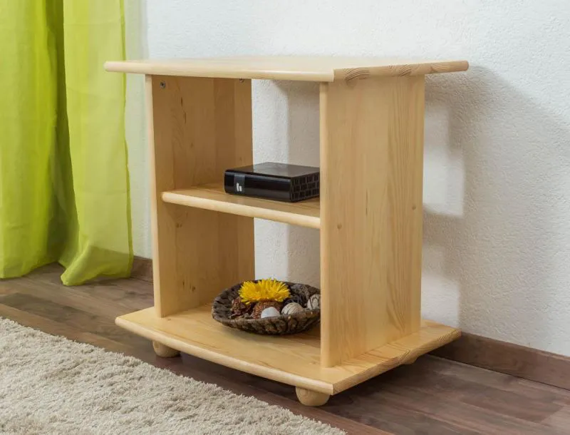 Fernsehtisch Massivholz Farbe: Natur 60x60x45 cm Abbildung