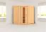 Sauna "Leevi" mit Energiespartür - Farbe: Natur - 170 x 151 x 198 cm (B x T x H)
