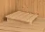 Sauna "Leevi" SET mit Klarglastür & Ofen externe Steuerung easy 9 KW - 170 x 151 x 198 cm (B x T x H)