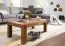 Wohnzimmertisch aus Sheesham Massivholz Apolo 158, Farbe: Sheesham - Abmessungen: 40 x 60 x 110 cm (H x B x T), mit einzigartiger Holzmaserung