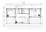 Ferienhaus F54 mit 5 Räumen & überdachter Terrasse | 44,2 m² | 70 mm Blockbohlen | Naturbelassen | inkl. Fußboden & Isolierverglasung