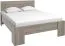 Doppelbett Selun 20, Farbe: Eiche Trüffel - 180 x 200 cm (B x L)