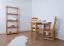 Regal Kiefer massiv Vollholz Erlefarben Junco 55B - 163 x 70 x 30 cm (H x B x T)