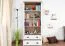 Bücherregal Segnas 13, Farbe: Kiefer Weiß / Eiche Braun - 198 x 90 x 43 cm (H x B x T)