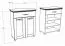 Schuhschrank Cuenca 10, Farbe: Eiche / Grau - Abmessungen: 99 x 80 x 39 cm (H x B x T)