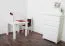 Holztisch Tisch 90x90 cm Kiefer massiv, Farbe: Weiß
