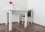 Holztisch Tisch 90x90 cm Kiefer massiv, Farbe: Weiß