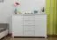 Kommode Kiefer massiv Vollholz weiß lackiert 007 - Abmessung 100 x 150 x 45 cm (H x B x T)