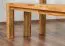 Bank Wooden Nature 133 Eiche massiv - 140 x 33 cm (L x B)