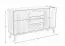 Wohnzimmer - Set K Engordany | 3-teilig | Farbe: Walnuss | Buche Vollholz massiv | lackiert | 1 Kommode | 1 TV-Schrank | 1 Vitrine