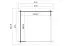 Überdachung G284 Schwedenrot - 28 mm Blockbohlen, Grundfläche: 7,45 m², Pultdach