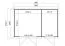 Gartenhaus G264 Natur - 28 mm Blockbohlenhaus, Grundfläche: 8,78 m², Pultdach
