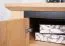 Vitrine Matam 07, Farbe: Eiche - 130 x 135 x 40 cm (H x B x T)