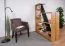 Regal "Lipik" 04, Farbe: Eiche / Schwarz, teilmassiv - Abmessungen: 150 x 120 x 36 cm (H x B x T)