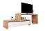 TV - Unterschrank Wooden Nature 107 Eiche teilmassiv geölt - 185 x 60 x 45 cm (B x H x T)