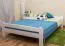 Kinderbett 90 x 200 cm | Massivholz: Kiefer | Natur Lackiert | inkl. Rollrost Abbildung