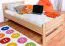 Kinderbett 100 x 200 cm | Massivholz: Buche | Natur Lackiert Abbildung