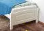 Kinderbett 80 x 200 cm | Massivholz: Kiefer | Weiß Lackiert Abbildung