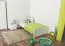 Bettrahmen für Kinder / Kinderbett 100 x 200 cm | Massivholz: Kiefer | Weiß Lackiert Abbildung