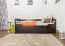 Stauraumbett Buche 90 x 200 cm Schokobraun Abbildung