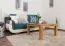 Couchtisch Eiche Massivholz Farbe: Natur 45x80x80 cm Wohnzimmermöbel Wohnzimmereinrichtung Abbildung