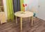 Esstisch Esszimmertisch 110x110 cm Kiefer massiv, Farbe: Natur Abbildung