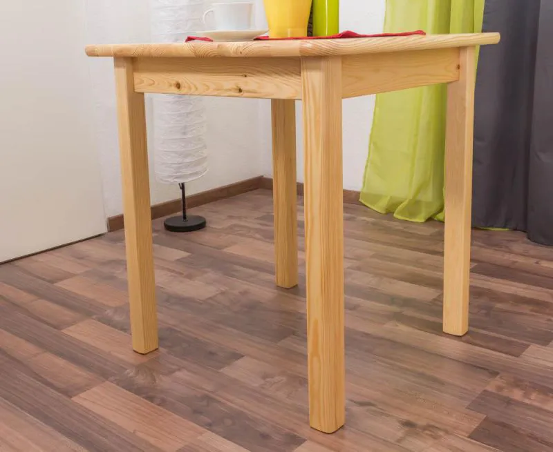 Esszimmertisch Esstisch 70x70 cm, Farbe: Natur Abbildung