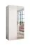 Kleiderschrank | 1 Spiegeltür | Farbe: Weiß | 1 Fach | 1 Meter breit | Griffe: Kaschmir | 1 Kleiderstange | Maße: 100 x 52 x 202 cm | Soft-Close-Funktion