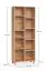 Bücherregal | Farbe: Beige | sehr stabiles Regal auch bei Belastung | Maße: 75,5 x 38 x 194 cm | 10 Fächer | Beine: Metall | für Wohnzimmer oder Büro