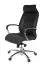 Comfort Drehstuhl XXL Apolo 29, Farbe: Schwarz / Chrom, Bezug aus weichem Echtleder