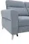 Ecksofa mit Schlaffunktion Turnhout 03, Farbe: Grau - Abmessungen: 102 x 256 x 181 cm (H x B x T) - Ottomane: Rechts